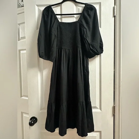 NWT The Drop Women's Lexi Puff-Sleeve Sweatheart Neckline Smocked Back Dress XXS - Picture 10 of 13